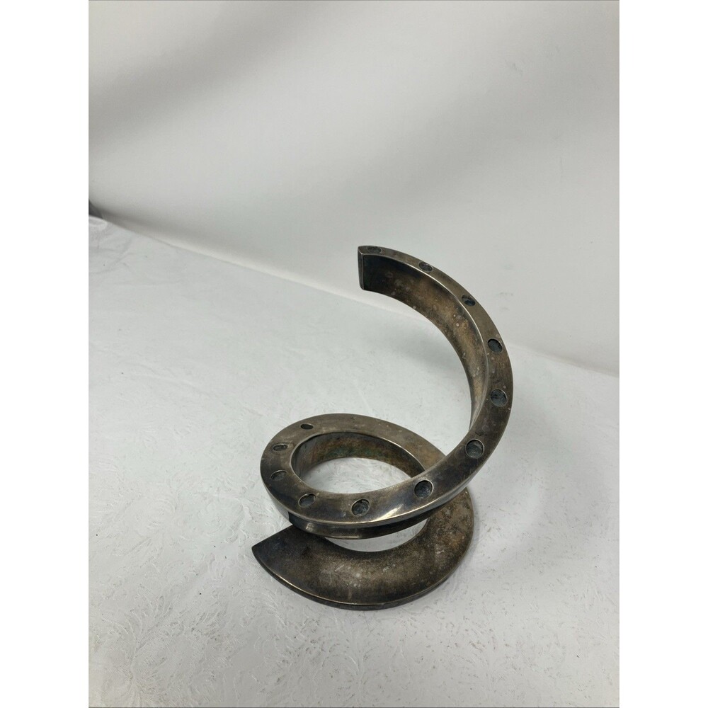 VTG Dansk FRANCE Spiral Silverplate 12 Candle Candelabra Designed Bertil Vallien